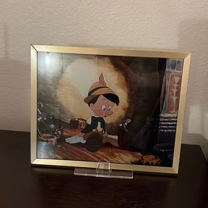 Disney Pinocchio Vintage Framed Stain Glass